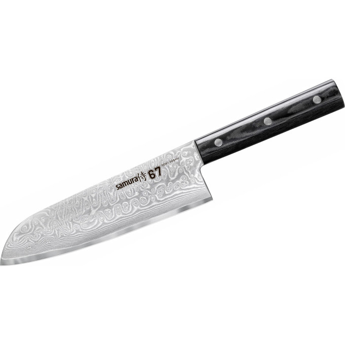 Шеф нож Сантоку SAMURA 67 DAMASCUS SD67-0094M SD67-0094M/K
